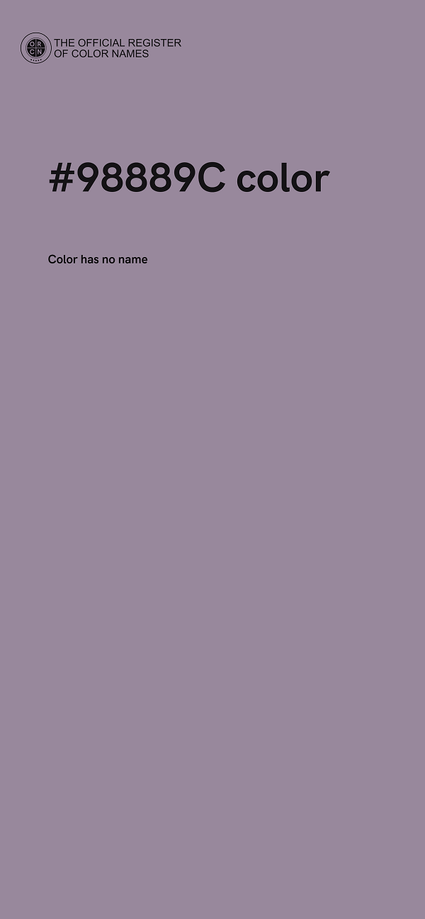#98889C color image