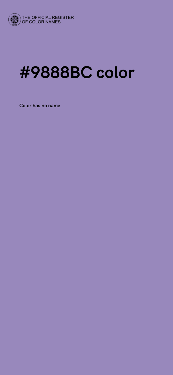 #9888BC color image