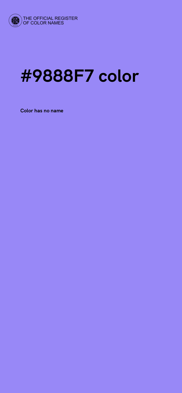 #9888F7 color image