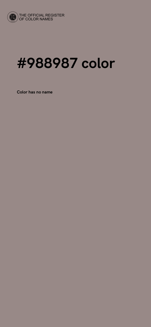 #988987 color image