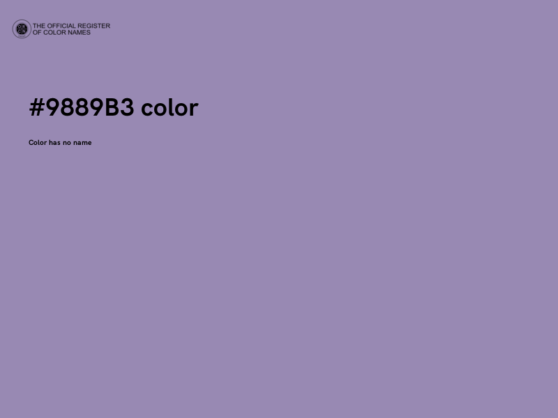 #9889B3 color image