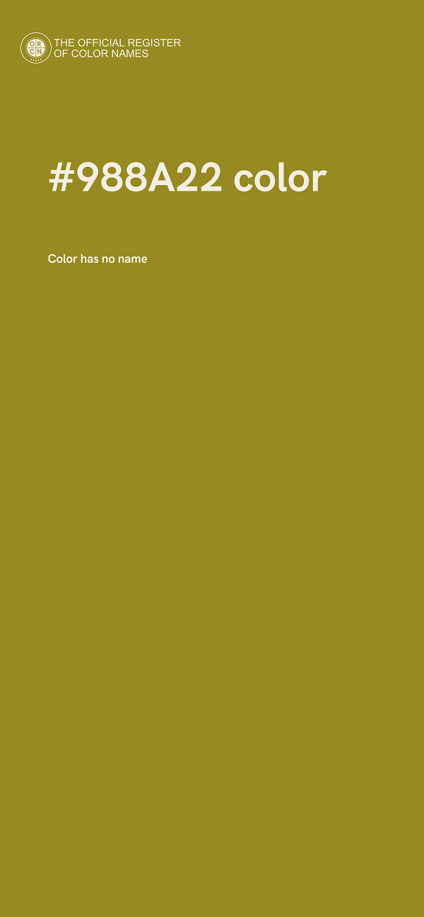 #988A22 color image