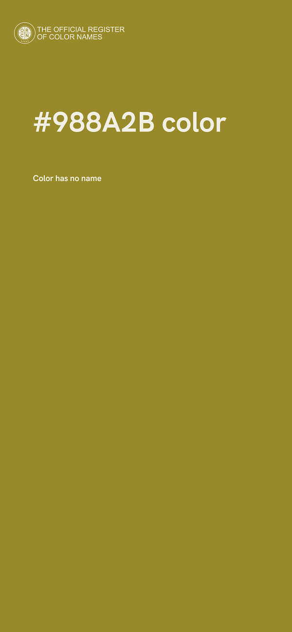 #988A2B color image