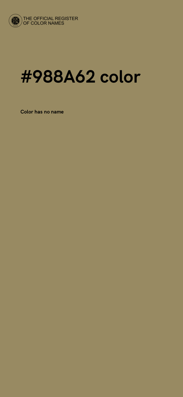 #988A62 color image