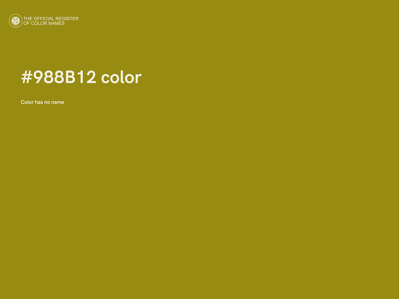 #988B12 color image