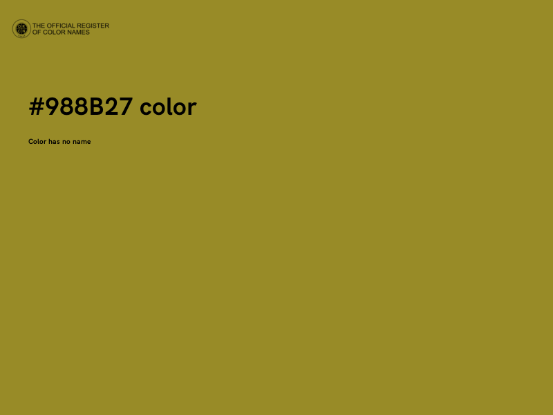 #988B27 color image