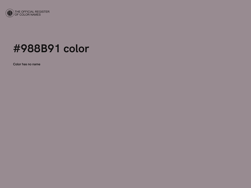 #988B91 color image