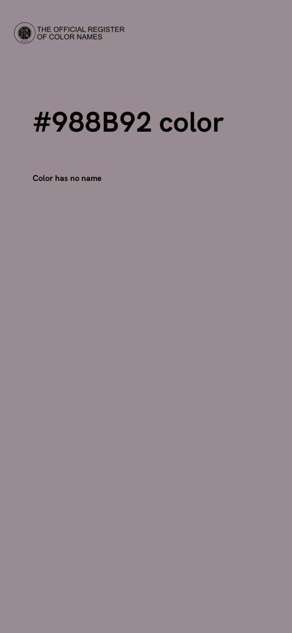 #988B92 color image