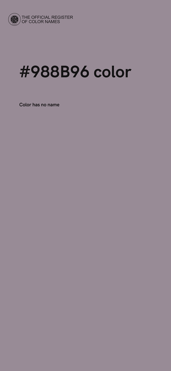 #988B96 color image