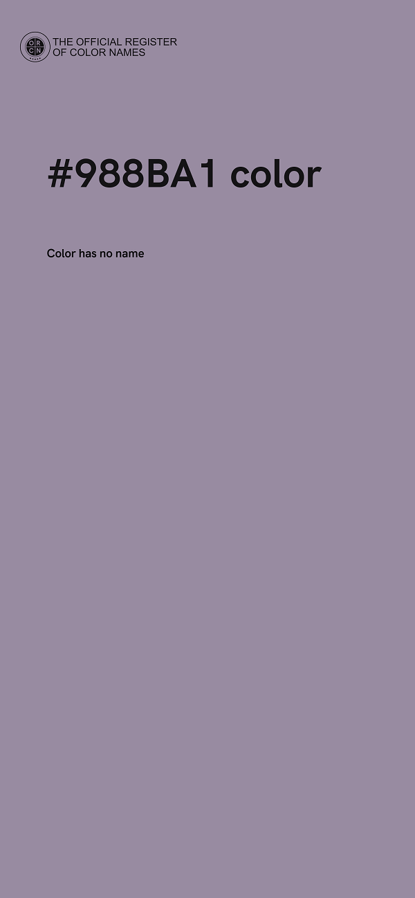 #988BA1 color image