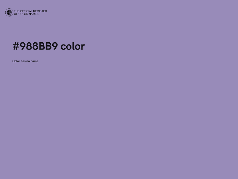 #988BB9 color image