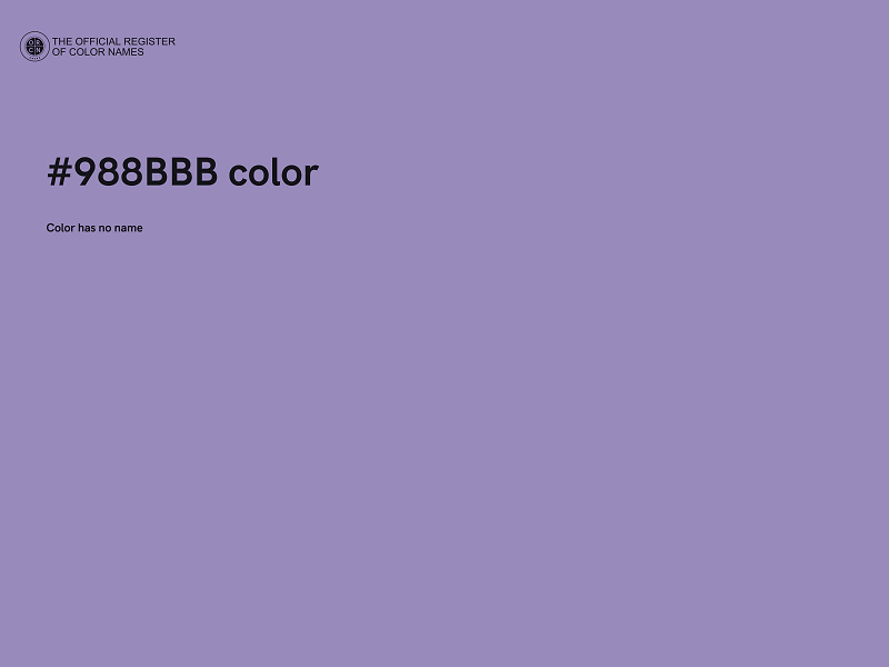 #988BBB color image
