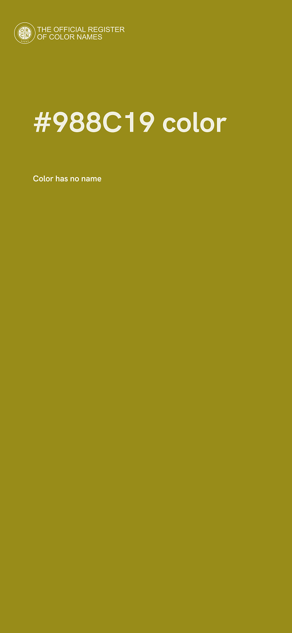#988C19 color image