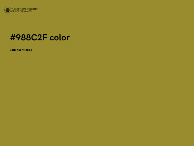 #988C2F color image