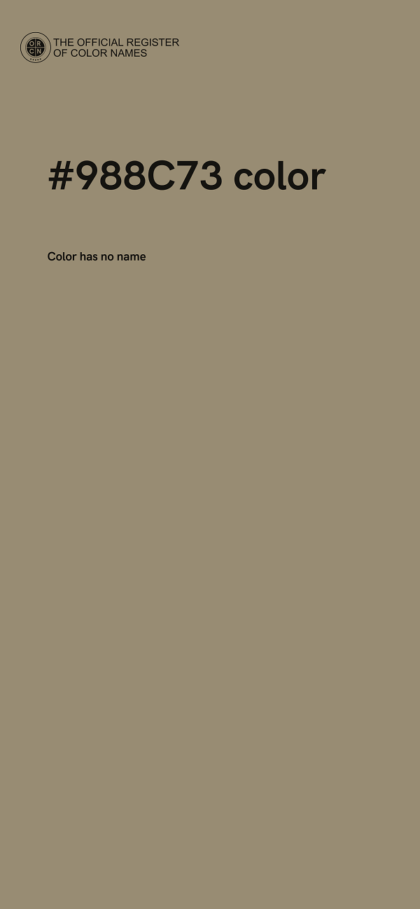 #988C73 color image