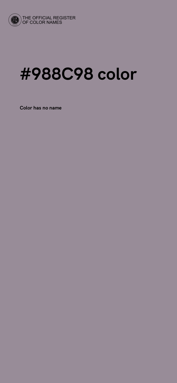 #988C98 color image