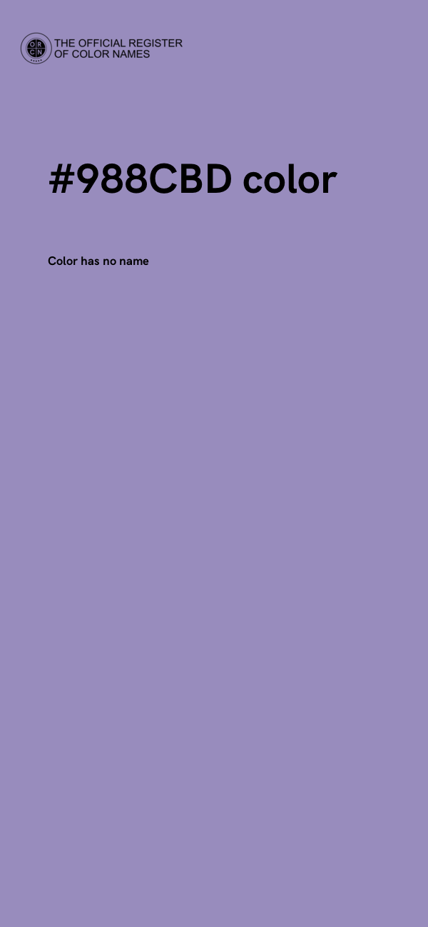 #988CBD color image