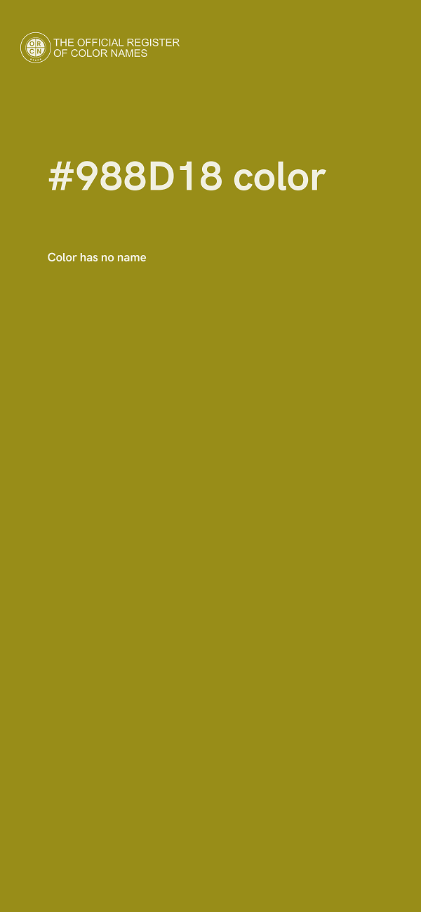 #988D18 color image