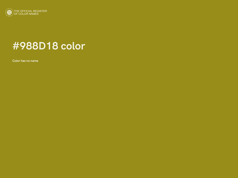#988D18 color image