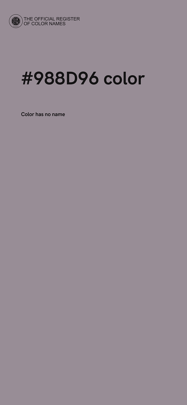 #988D96 color image