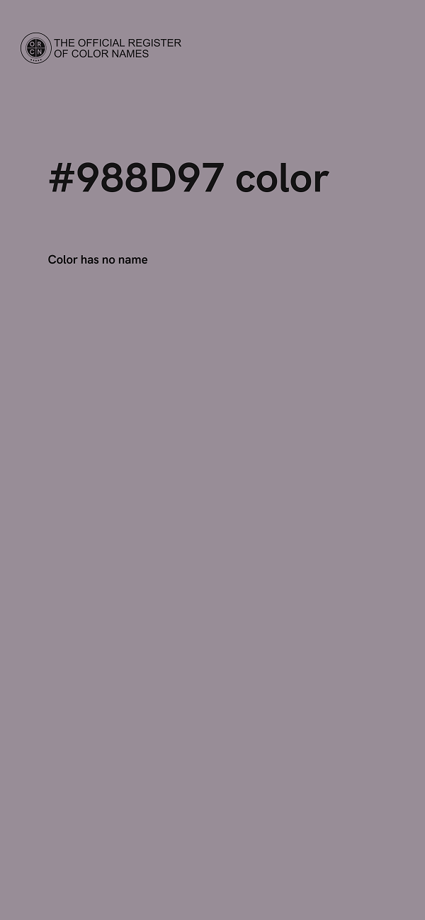 #988D97 color image