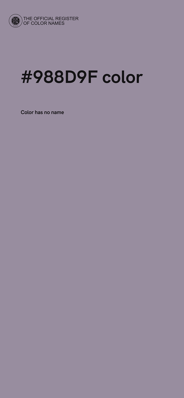 #988D9F color image