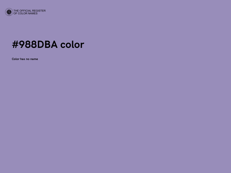 #988DBA color image