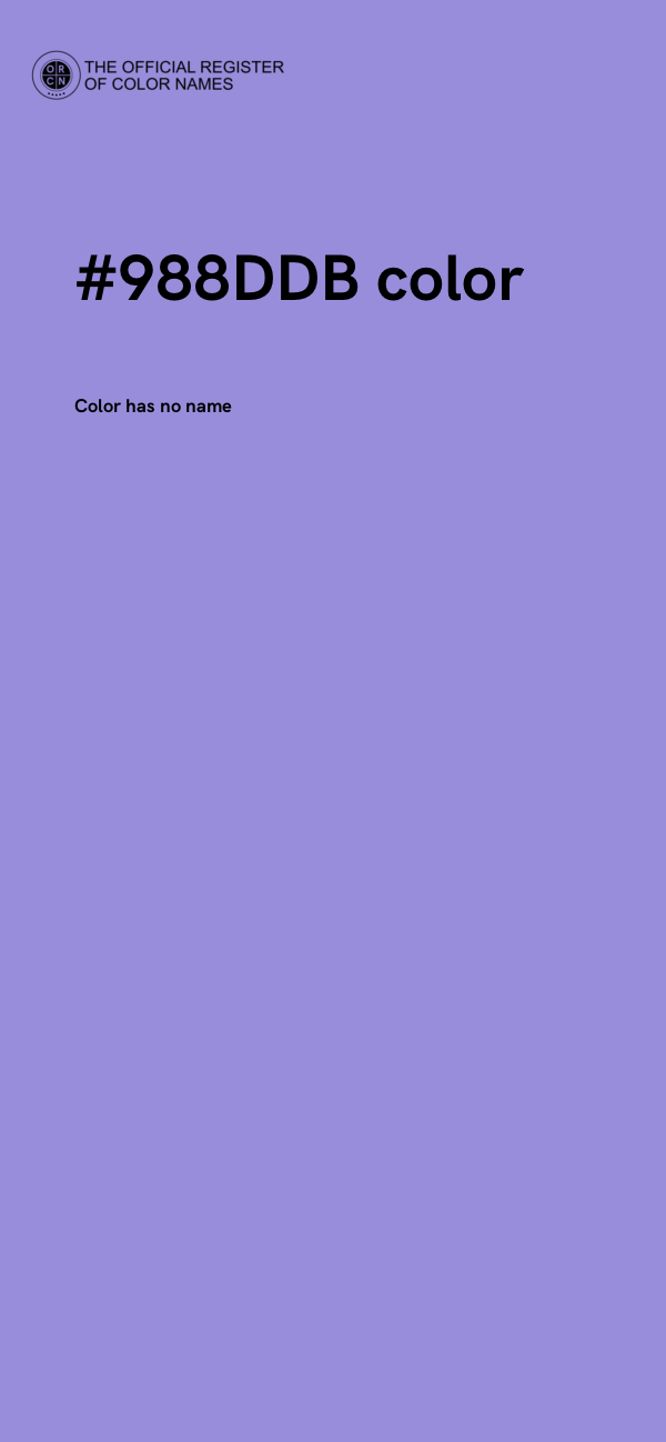 #988DDB color image