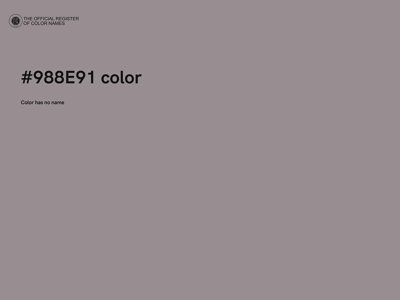 #988E91 color image