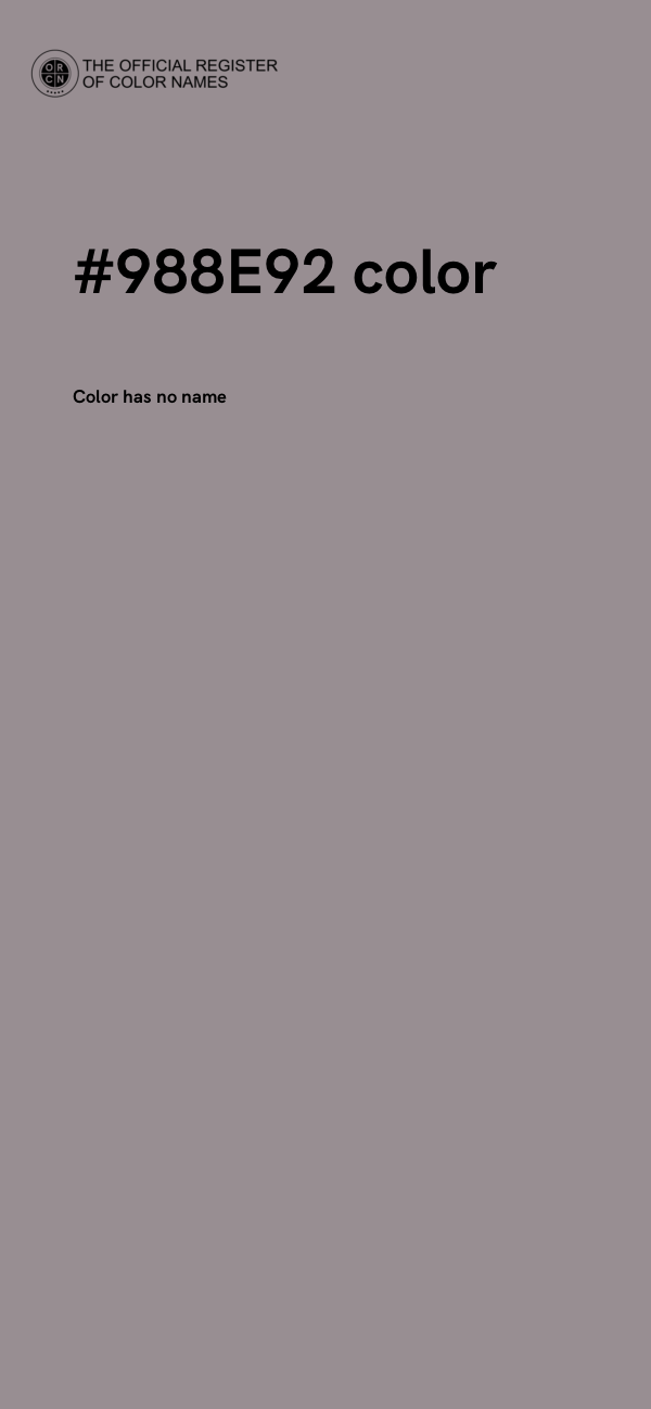 #988E92 color image
