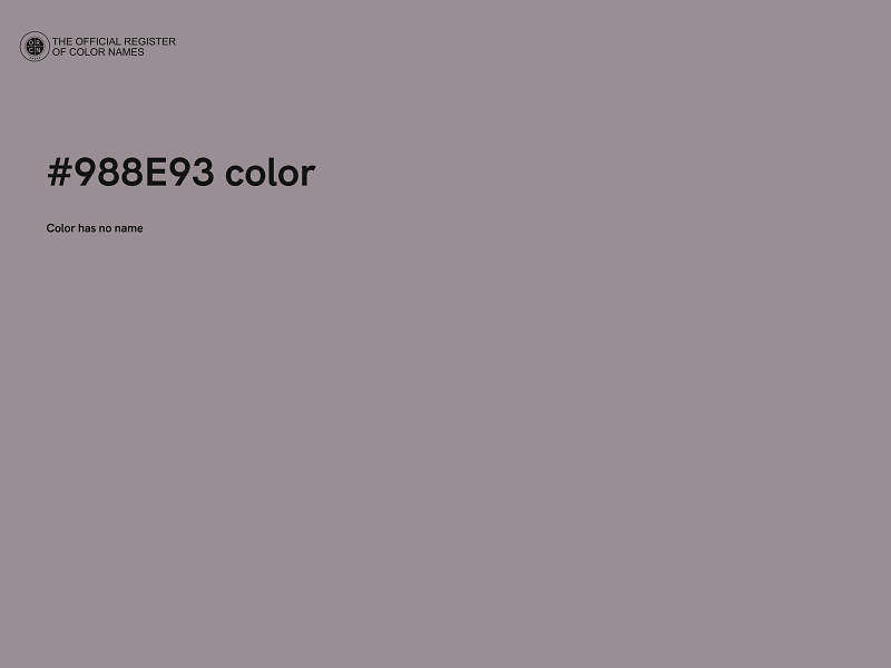 #988E93 color image