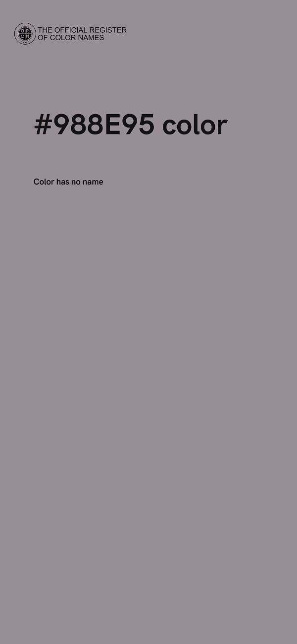 #988E95 color image