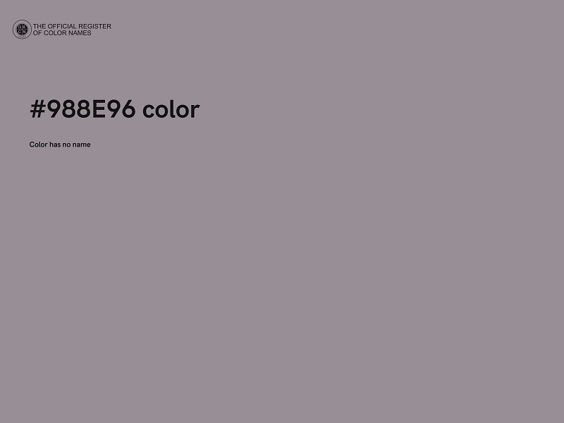#988E96 color image