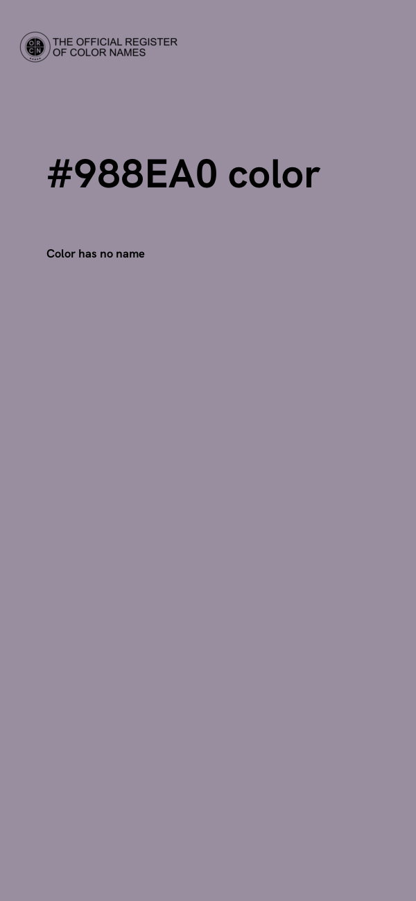 #988EA0 color image
