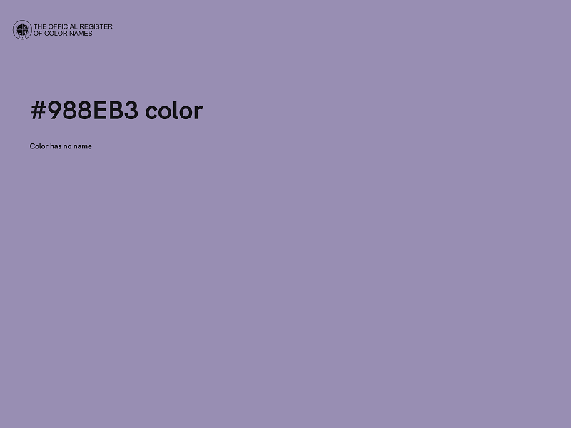 #988EB3 color image