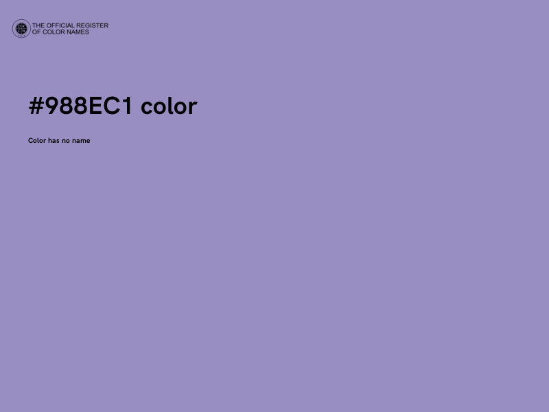 #988EC1 color image