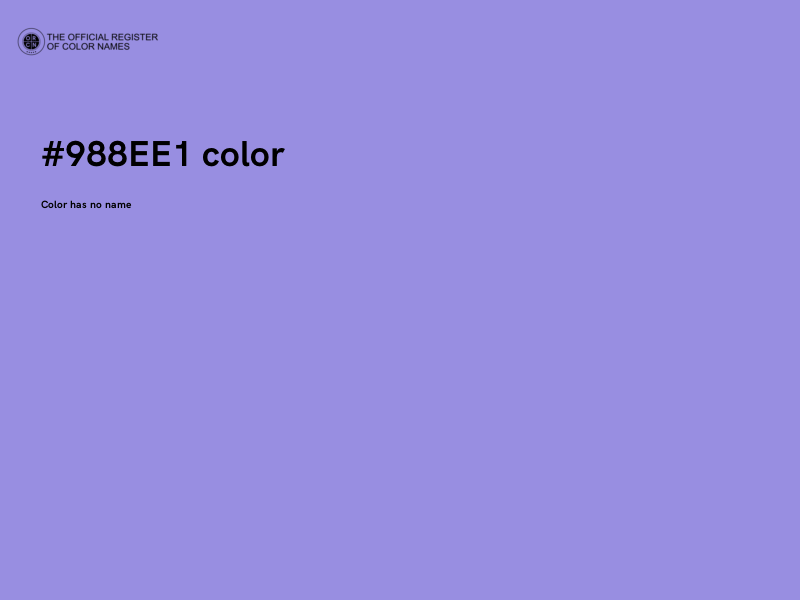 #988EE1 color image