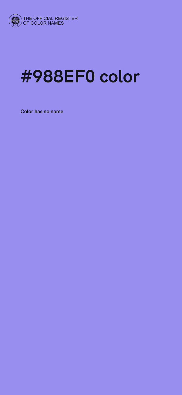 #988EF0 color image