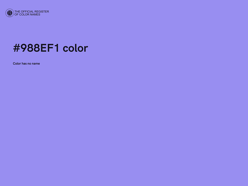 #988EF1 color image