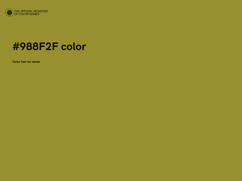 #988F2F color image