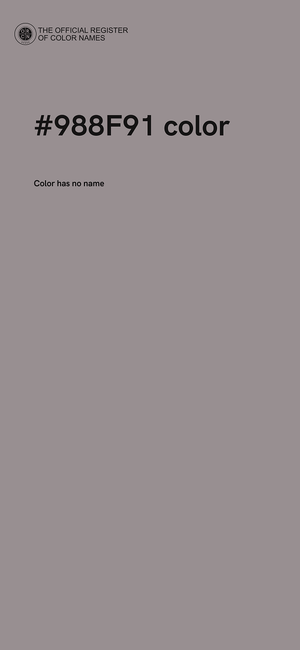 #988F91 color image