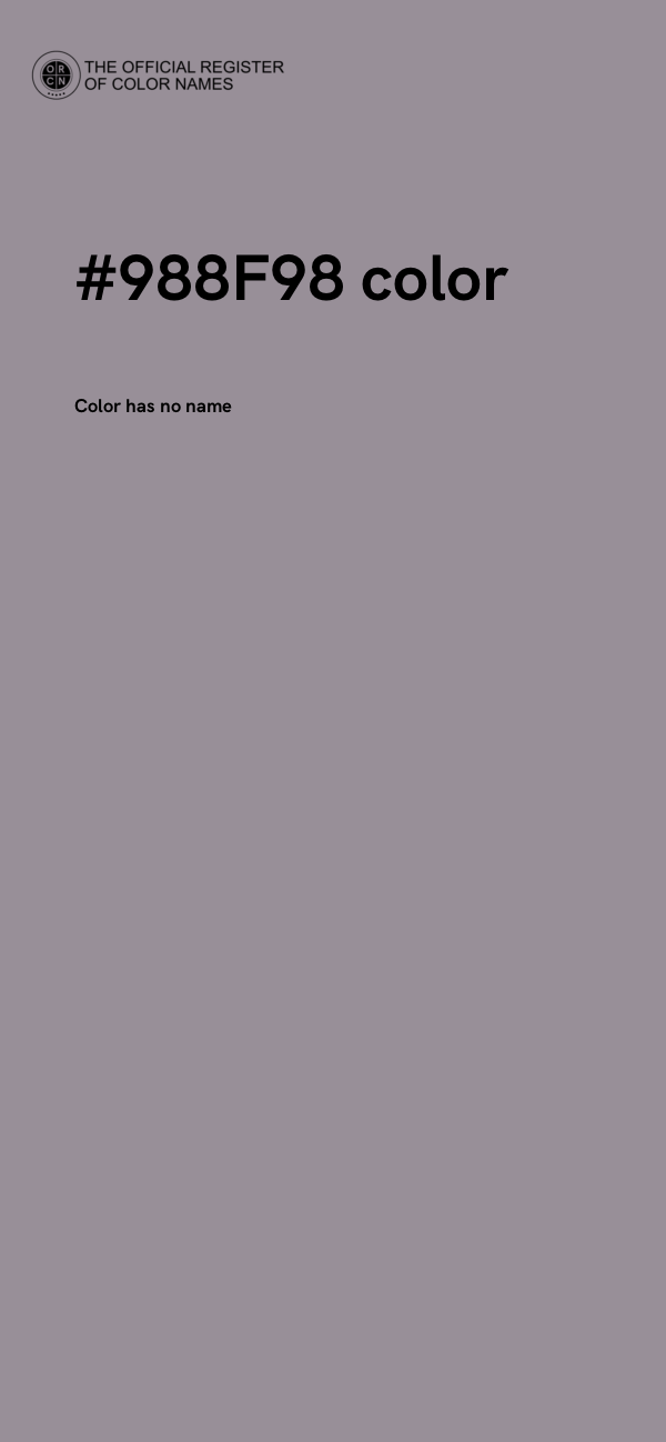 #988F98 color image