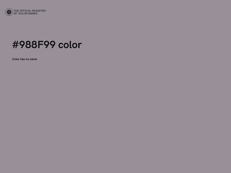 #988F99 color image