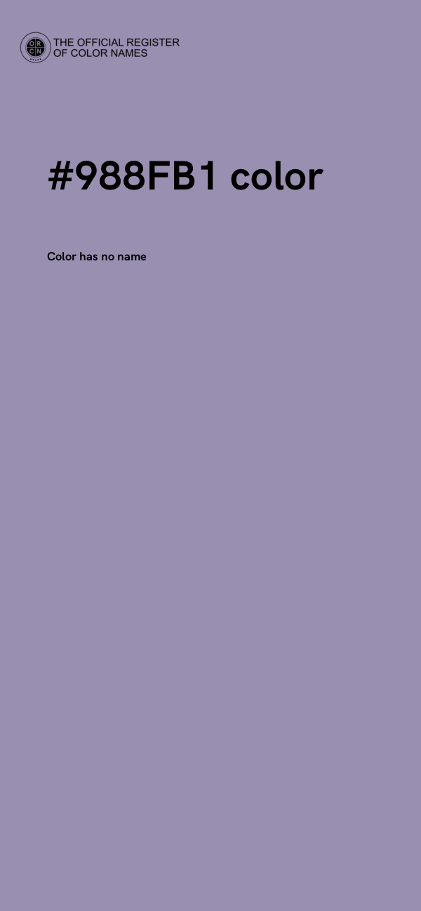 #988FB1 color image