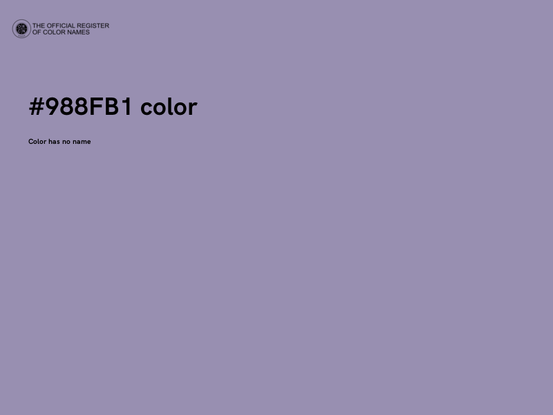 #988FB1 color image