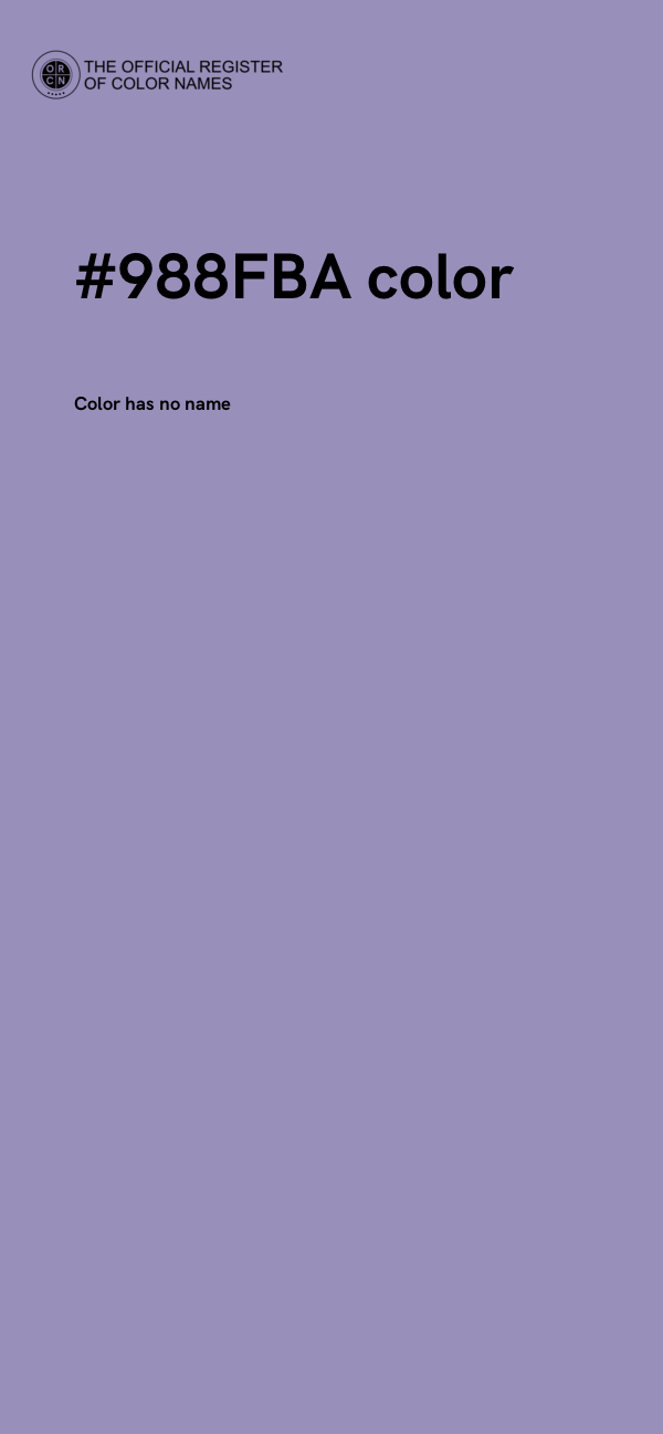 #988FBA color image