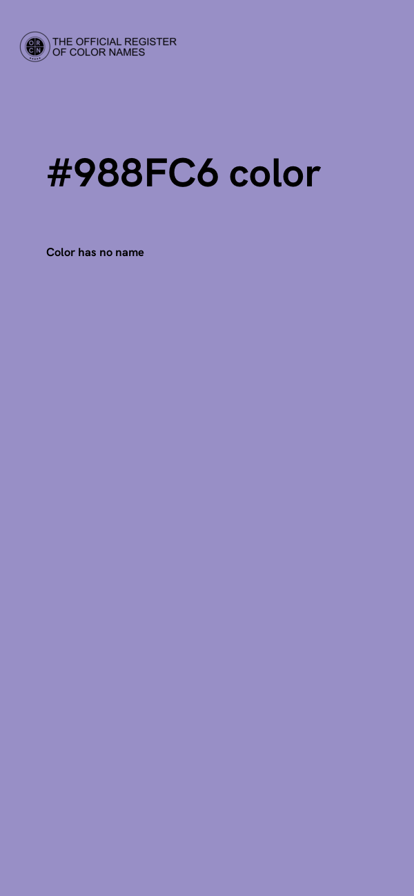 #988FC6 color image