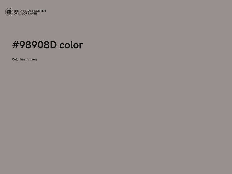 #98908D color image