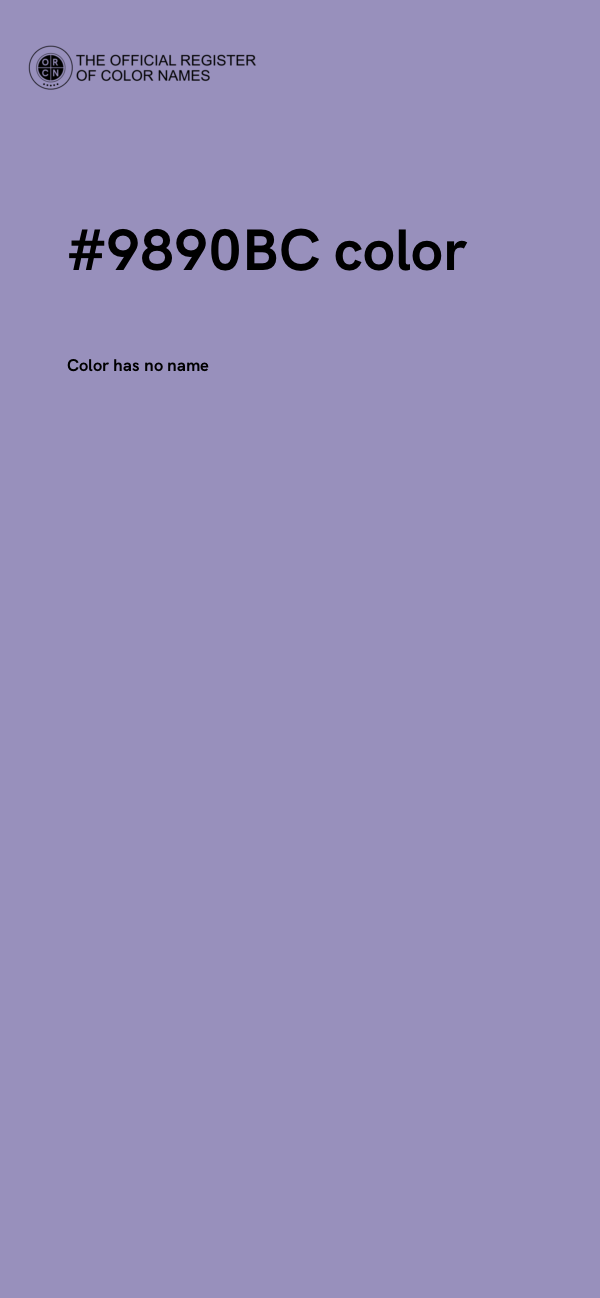 #9890BC color image