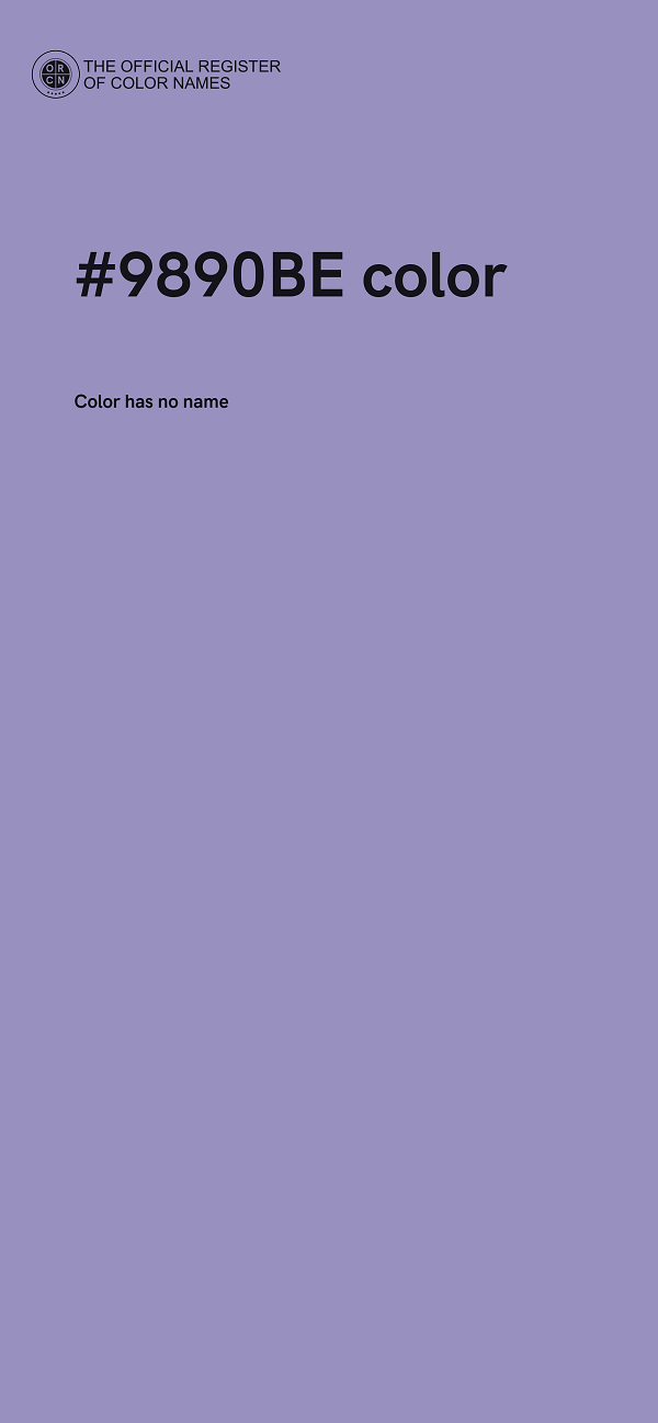 #9890BE color image